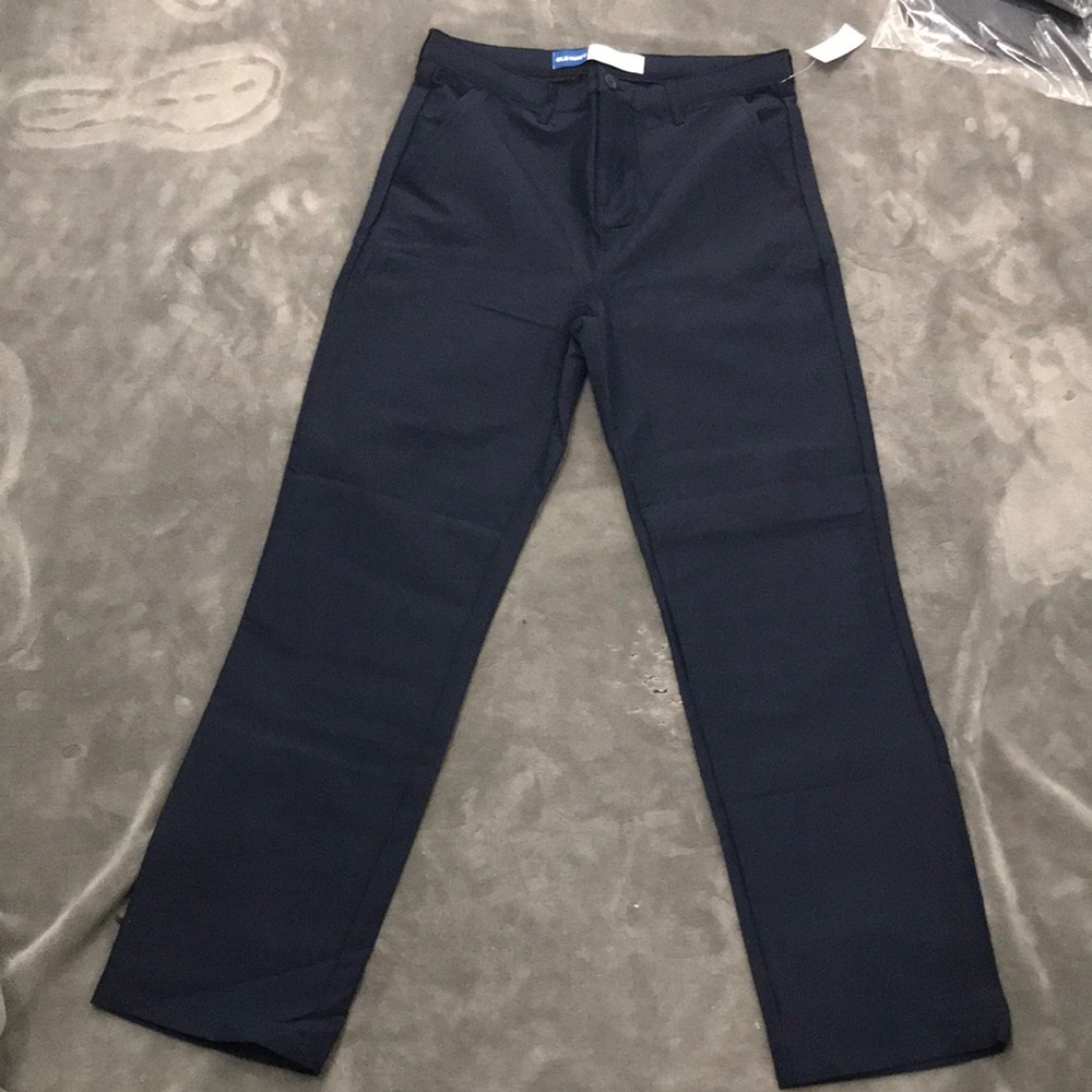 Navy Blue Straight-Leg Pants 18